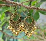 Bohemian Gold Bells Jingling Chandelier Dangle Earring,Women Earring, Gifts for Girls, Bells Earring