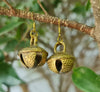 Brass Bells flower Jingle Dangle Earrings, Women Earring, Brass Bells