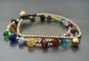 Glass Beads Brass Chain Women Jewelry Bracelet Anklet, Beaded Bracelets, Glass Beaded,Bells Bracelets,Brass,Bells, Chain, Beaded,Glass,