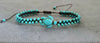 Handmade Adjustable Wrap Stone Blue Turtle Bracelet , Chocker, Anklet Beaded Bracelet, Wrap Bracelet, Unisex Bracelet, Men Bracelets