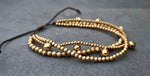 Adjustable Jingle Brass Beads Bells Hobo Women Girls Jewelry Bracelets, Gifts for girls, Moving Bracelets
