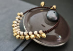 Handmade Retro Jingling Howlite Beads Women Jewelry Anklet Bracelet, Stone Bracelet, Bell Bracelet