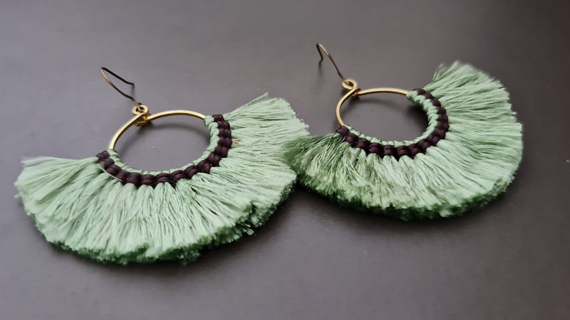 Handmade Silk  Tassles Women Elegant Earring,Dangle Earring