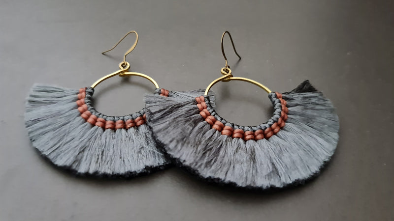 Handmade Silk  Tassles Women Elegant Earring,Dangle Earring