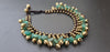 Bohemain Brass Chip Jade Elegant Women  Jewelry Bracelet Anklet,Women Bracelet
