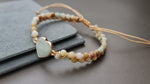 Amazonite Heart Shape Charm Bracelets  Braided Macrame Bracelets Lover Wrap Bracelet Jewelry