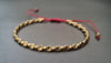 Unisex Adjustable Brass Round Twist Beads Wrap Chain Bracelet Anklet , Faceted Bracelet, Unisex Bracelet, Chain Bracelet