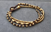 Brass Beaded Chain Hippie Unisex Jewelry Anklet Bracelet, Brassed Anklet,Women Anklet