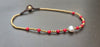 Handmade Single Fresh Water Pearl Brass Coral Chain Bohemian Bracelet Anklet,Women Anklet,Chain Anklet,