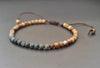 Unisex Adjustable Stone Jasper Sodalite Chain Jewelry Bracelets