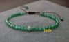 Round Stone Adjustable Chain Jade Bracelet Anklet Choker Necklace , Stone Bracelet, Unisex Bracelet, Chain Anklet