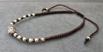 Buddha Metal Beads Unisex Adjustable Men Women Jewelry Bracelet Anklet, Beaded Bracelets, Brass Bracelets