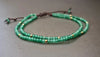 Adjustable Faceted Green Jade Chain Brass Gold Women Jewelry Bracelet, Unisex Bracelets, Jade Bracelet